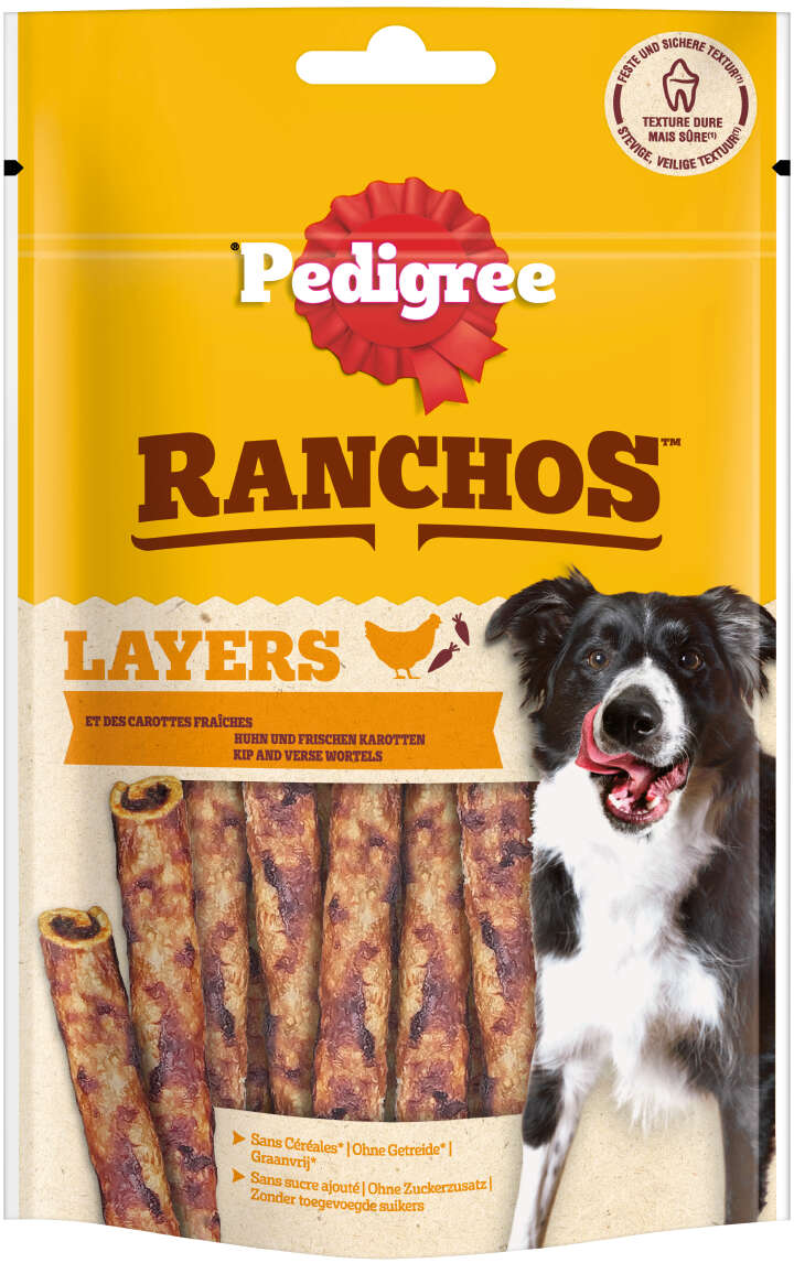 Pedigree Hundeleckerli RANCHOS Layers mit Huhn